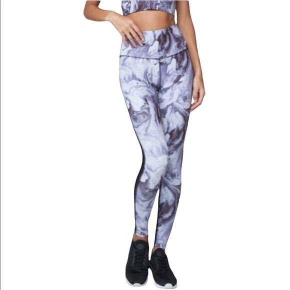 Varley Kingman Royal Marble Mesh High Rise Legging NWT - Picture 2 of 12